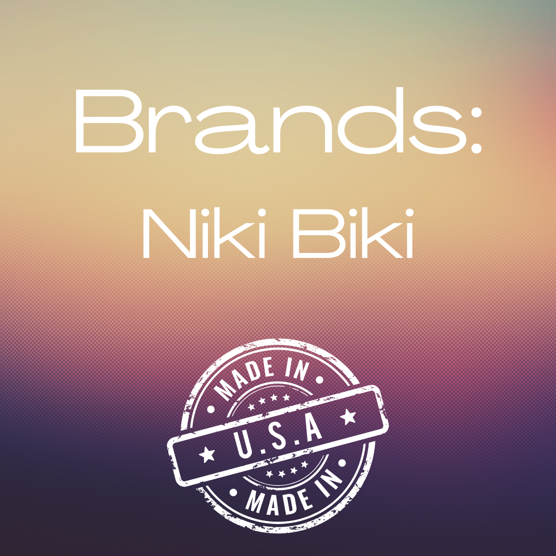 Niki Biki Women's Apparel Made in USA .&nbsp; Bra Tops, Tank Tops, Fitted Wardrobe Pieces all Made in USA.
