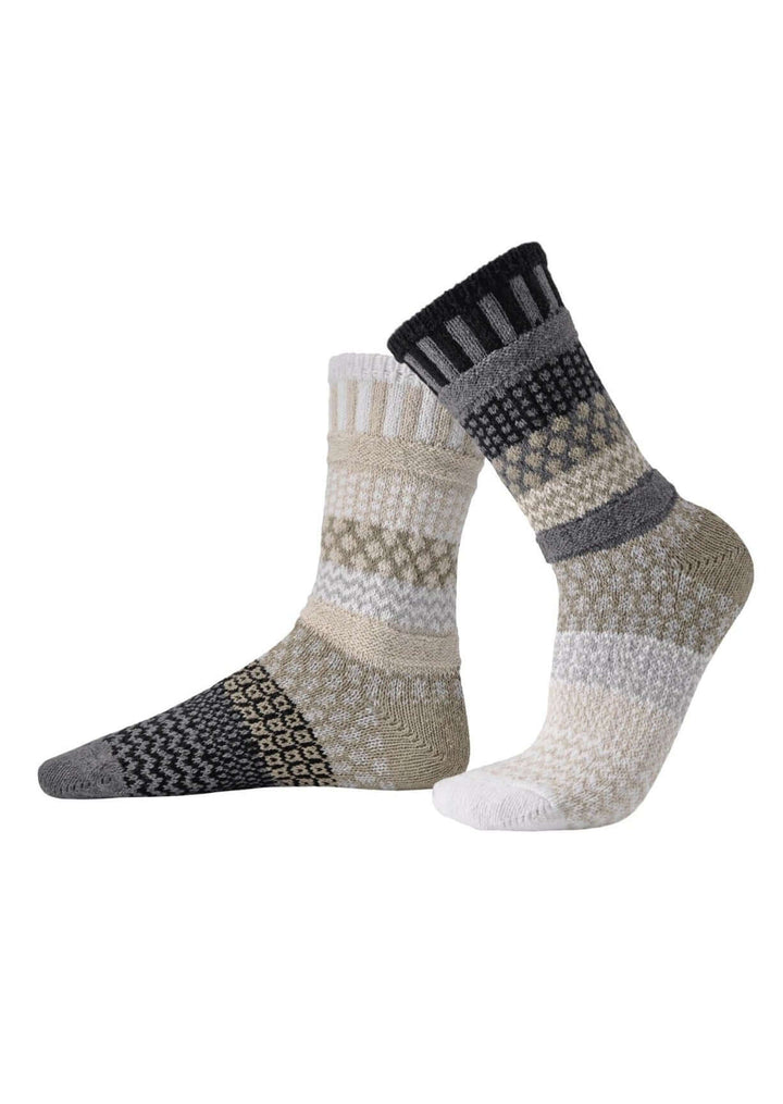 Solmate Socks Starlight Knitted Crew Socks Proudly Made USA | These socks are delightfully mismatched & so very comfortable. American Made Clothing