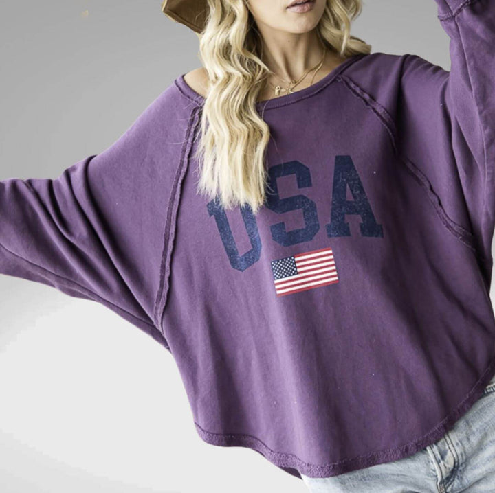 USA Graphic French Terry Sweatshirt Made in USA