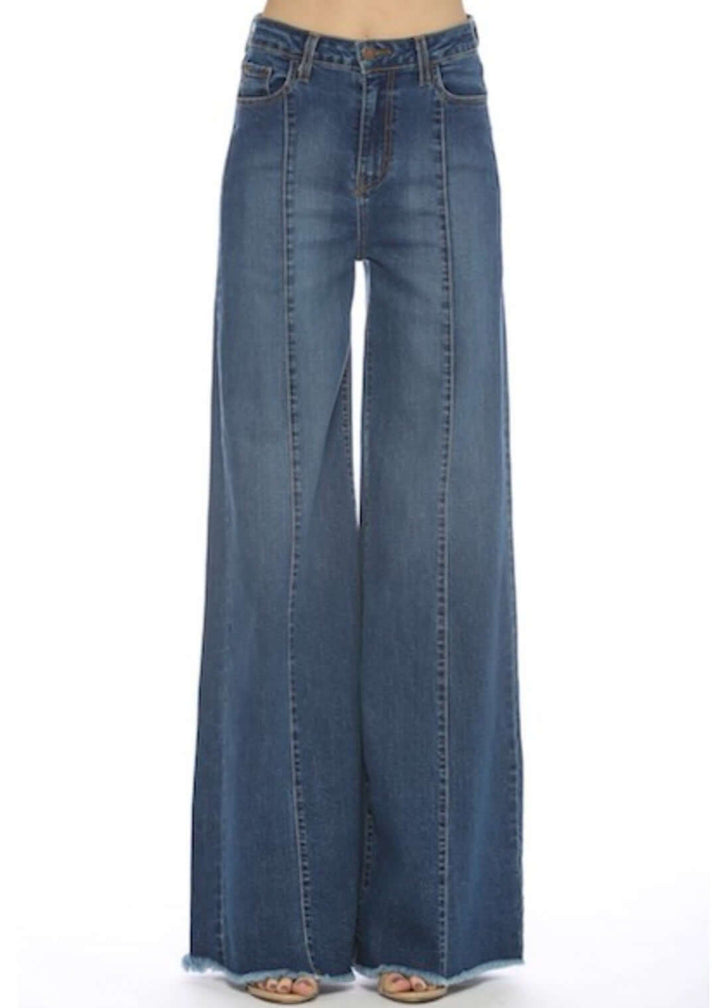 O2 Denim 505 High Waist Flare Jeans | Style PW505 | Women's fashion clothing made in the USA | Classy Cozy Cool American Boutique