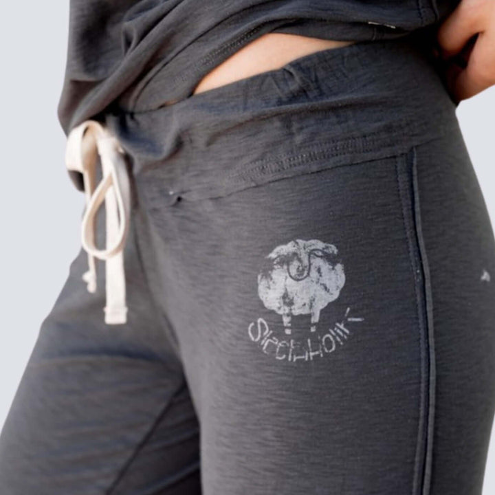 Sleepaholik Luxury Travelers Loungewear Pants Made in USA with Fabric that is Made in USA! New Trendy Light & Luxurious Loungewear Line!