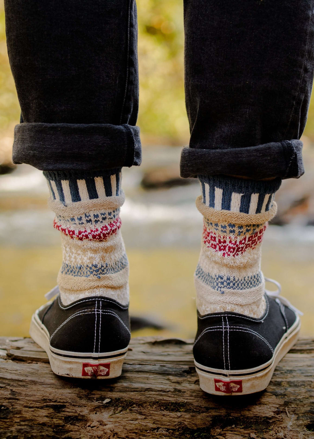 Solmate BATEAU MOUCHE Knitted Crew Socks Proudly Made USA | These socks are delightfully mismatched & so very comfortable.  Classy Cozy Cool Women's Boutique.