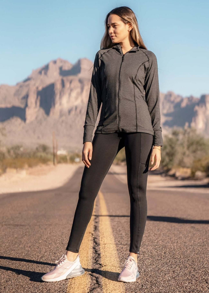 Made in USA Women's WSI Sportswear Lightweight and Breathable Full Zip SoftTECH™ Pro Jacket  UPF 50 Sun Protection Available in Coral Pink or Titanium