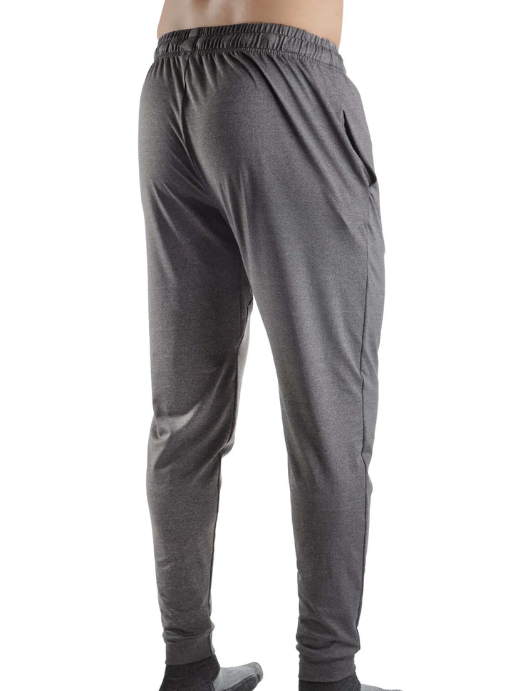 WSI Sportswear Men's SoftTECH™ Pro Joggers Made in USA in Charcoal Gray, Elastic band with draw cord, Side pockets, Cuffed Hem