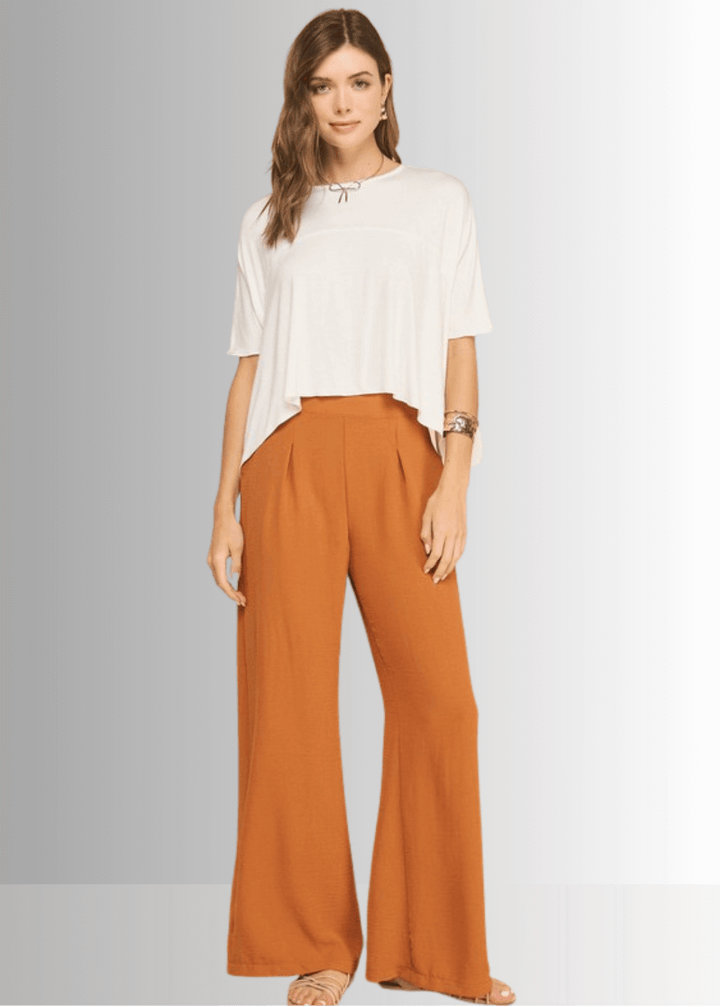 Made in USA Women's Sedona Short Sleeve Loose Fit Lightweight Cropped T-shirt, Soft and Stretchy Rayon/Spandex in Black or Off White  | If She Loves Style IST1409