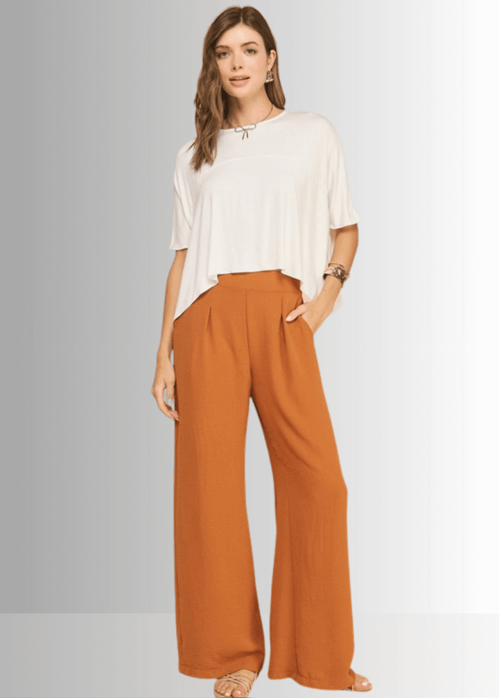 Made in USA Women's Sedona Short Sleeve Loose Fit Lightweight Cropped T-shirt, Soft and Stretchy Rayon/Spandex in Black or Off White  | If She Loves Style IST1409
