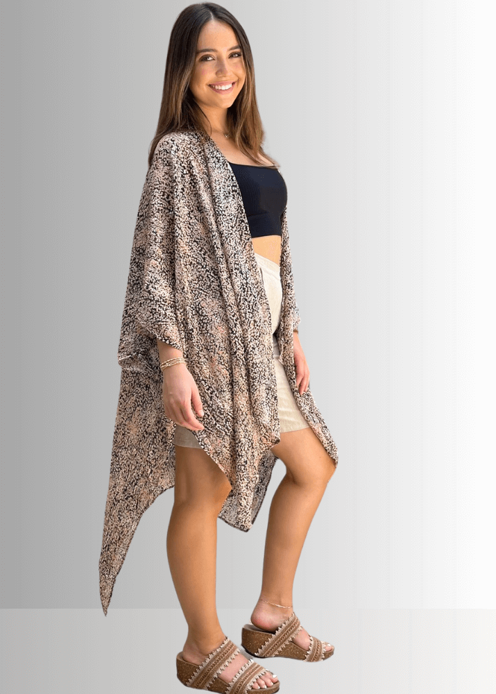 Drapey Silhouette Kimono Cardigan