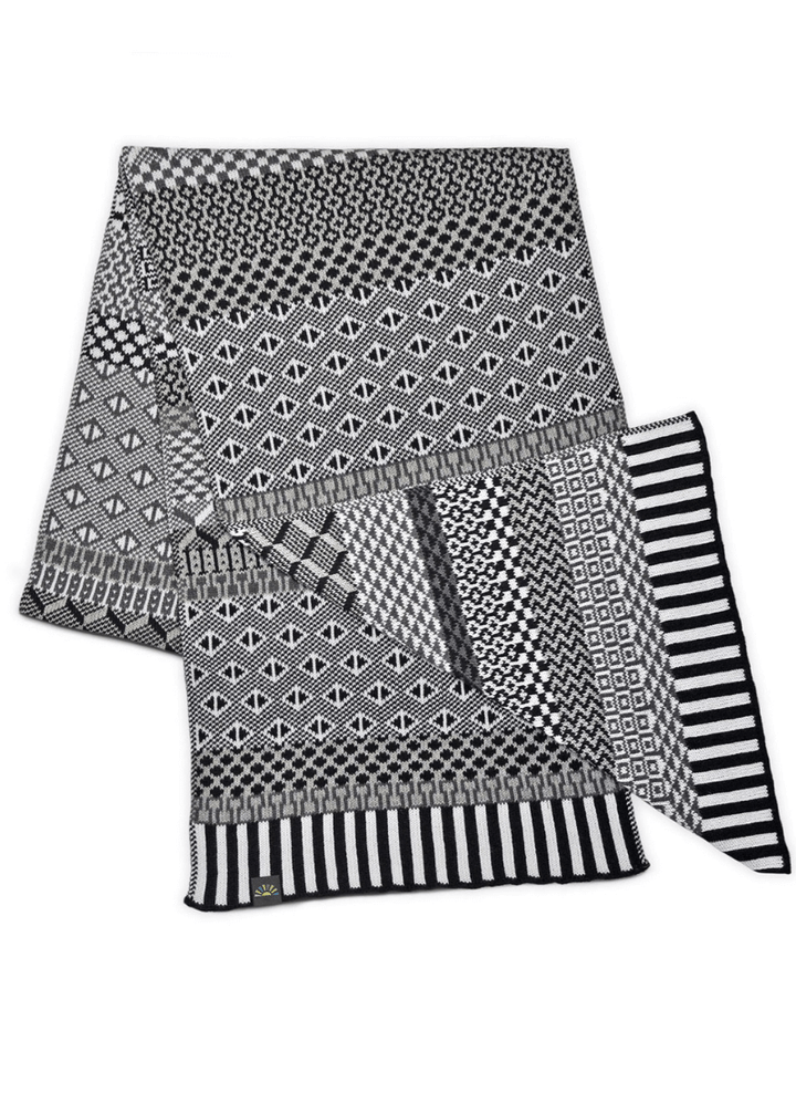 Solmate Socks Midnight Knitted Scarf | Made in USA | Classy Cozy Cool Women's Made in America Clothing Boutique