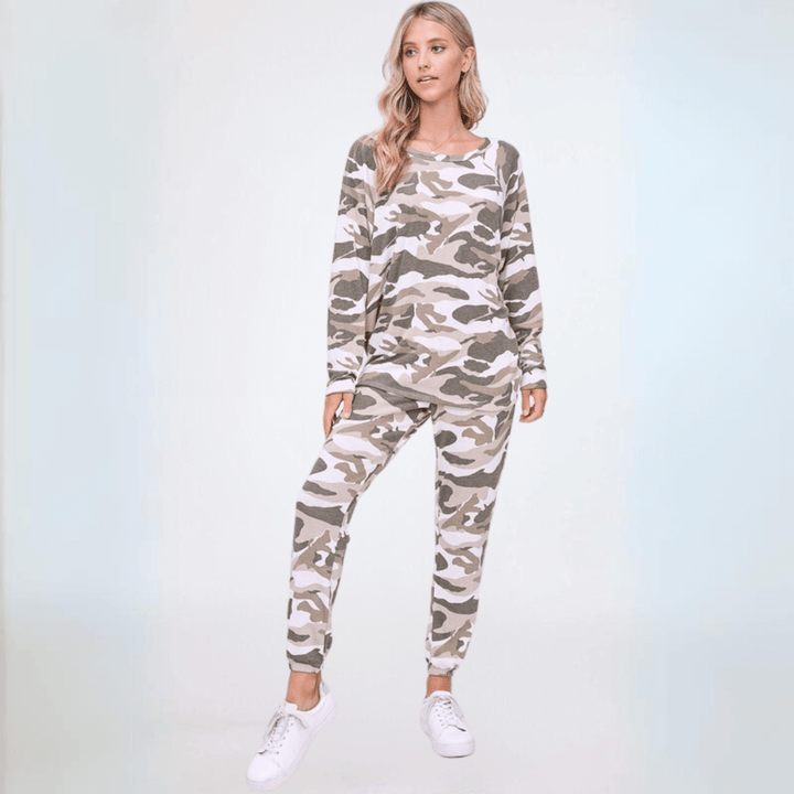 Cozy Camo Loungewear Set - Clearance Final Sale