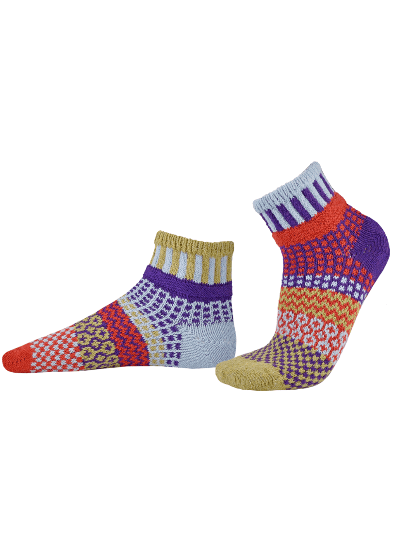 Solmate PISTACHIO Knitted Quarter Socks | Made In USA | Delightfully Mismatched & so Very Comfortable. Classy Cozy Cool Women's Boutique.