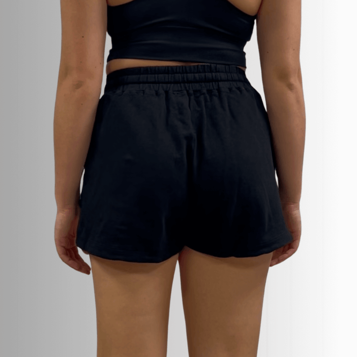 Annie All Cotton French Terry Shorts Denim Blue