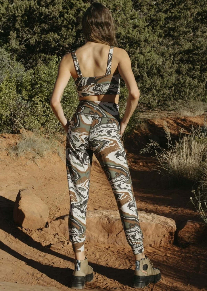 Women's Performance Double Layer Bra Built for Style & Comfort in Camo | Jala Elevate Bra Style# ELV59-CM | Made in USA | Classy Cozy Cool Women's Made in America Clothing Boutique