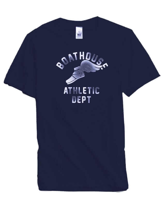 Made in USA Boathouse Graphic Cotton Short Sleeve T-Shirt with different Graphics to Choose from in White, Navy or Gray
