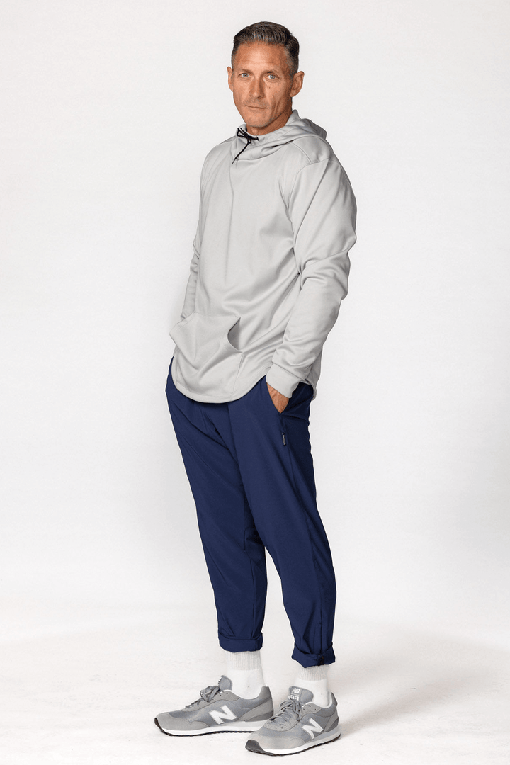 Made in USA Boathouse Unisex Men's Tailwind Hoodie in Light Gray, Crafted from our signature Stretch-Lite™ fabric, this hoodie is naturally breathable and extremely comfortable