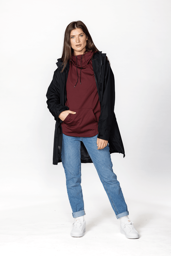 Made in USA Boathouse Unisex Men's Tailwind Hoodie in Burgundy, Crafted from our signature Stretch-Lite™ fabric, this hoodie is naturally breathable and extremely comfortable