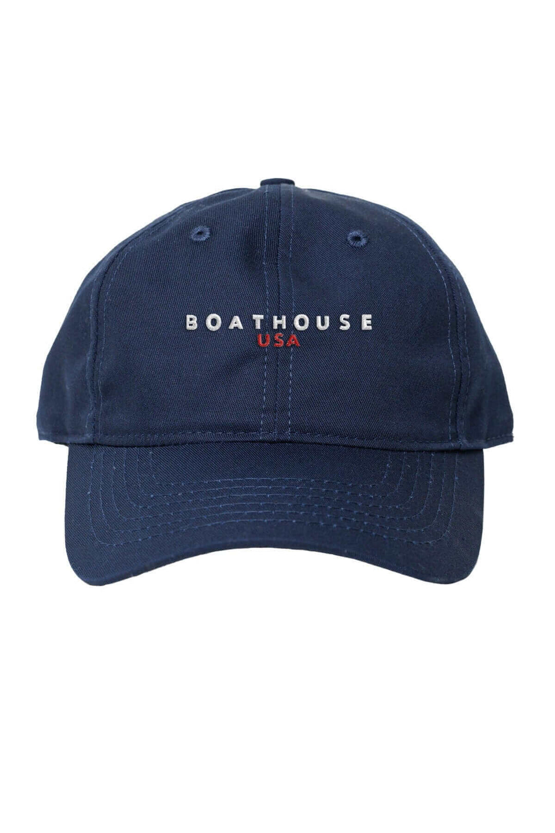 BOATHOUSE Unisex Patriotic USA Graphic Baseball Cap Made in USA One Size - Navy Blue