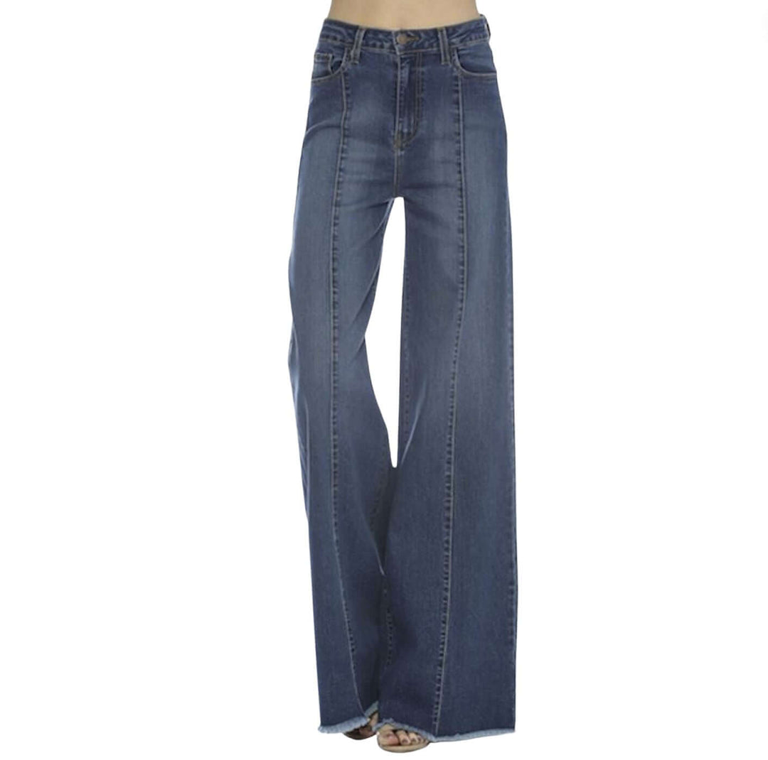 O2 Denim 505 High Waist Flare Jeans | Style PW505 | Women's fashion clothing made in the USA | Classy Cozy Cool American Boutique