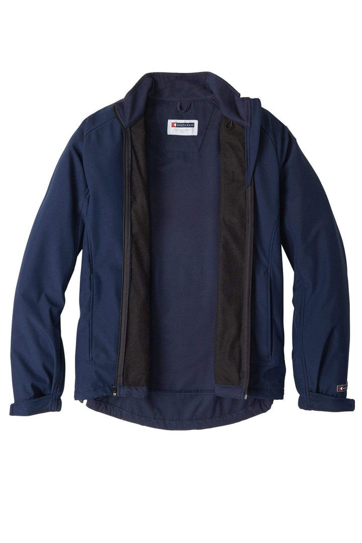 Boathouse Men's Equinox Soft Shell Jacket Made in USA, The perfect all-weather jacket. Water-resistant, breathable, and lightweight, the Equinox Jacket will handle any endeavor with comfort, warmth, and ease. Color: Navy
