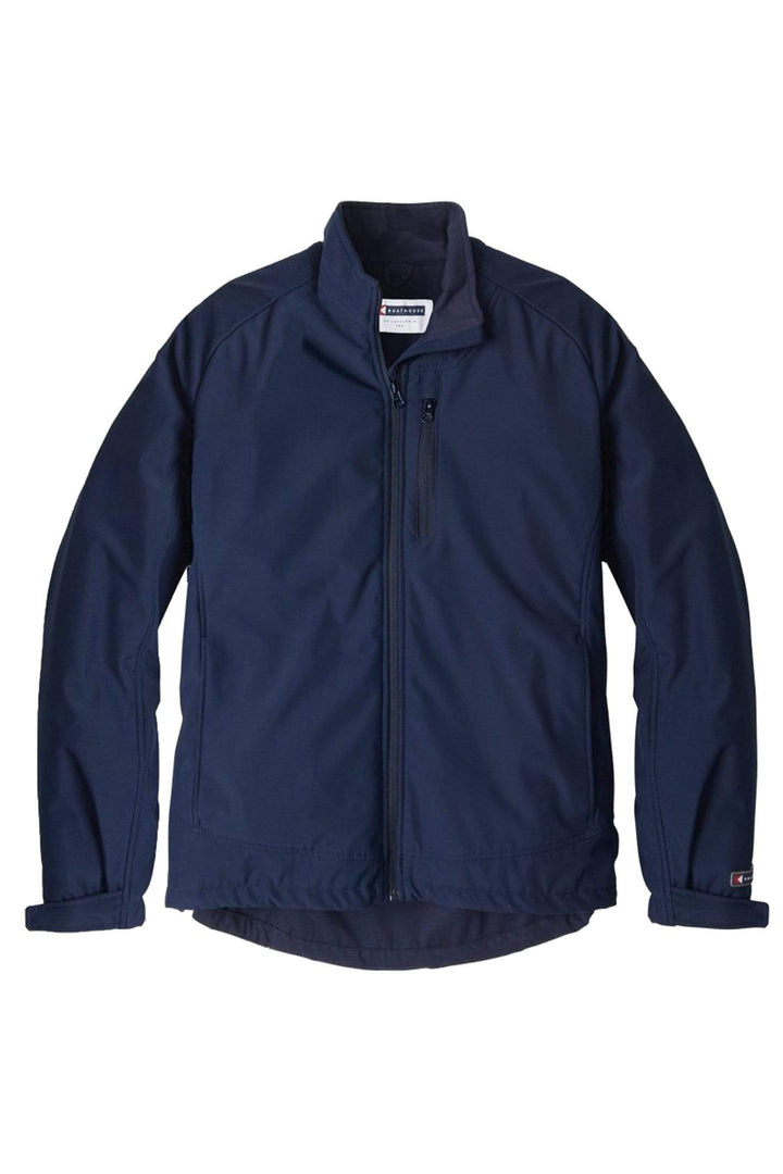 Boathouse Men's Equinox Soft Shell Jacket Made in USA, The perfect all-weather jacket. Water-resistant, breathable, and lightweight, the Equinox Jacket will handle any endeavor with comfort, warmth, and ease. Color: Navy