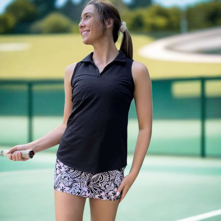 Ladies Active Wear Court Skort in Mesmerized Print by Southwind Apparel | Made in USA | For Golf, Tennis, Pickle Ball, Lunch, Vacation Wear for Spring & Summer | Classy Cozy Cool Women's Made in America Boutique