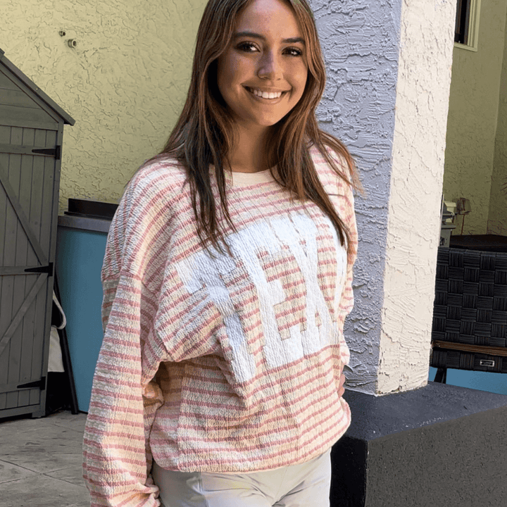 Graphic "TEXAS" Oversized Sweatshirt Made in USA
