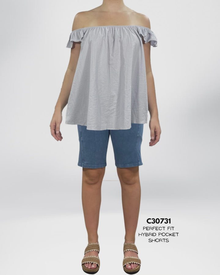 Adaline Ruffled Cotton Top
