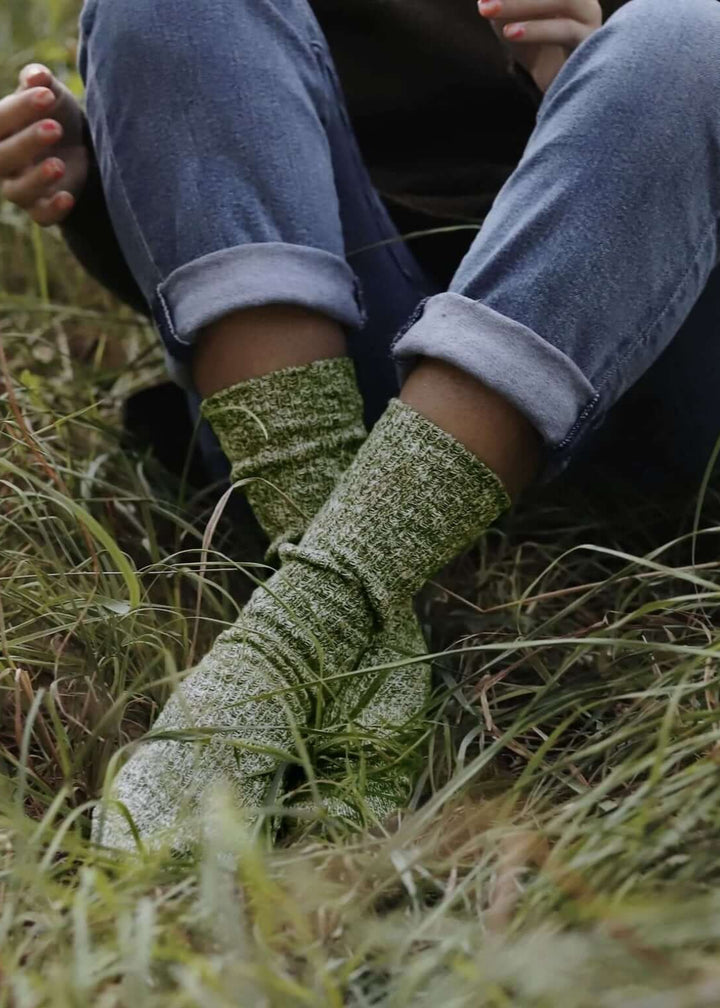 Solmate Socks Cabin Knitted Crew Socks Proudly Made USA | Cabin Socks bring incredible comfort with an outdoorsy look | American Made Clothing