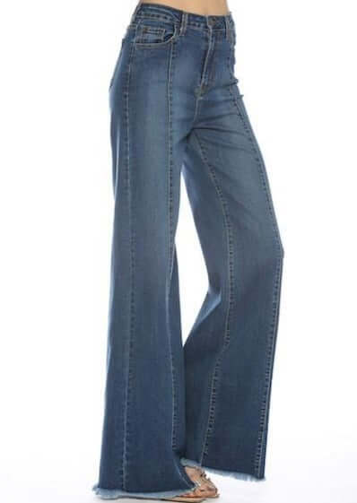 O2 Denim 505 High Waist Flare Jeans | Style PW505 | Women's fashion clothing made in the USA | Classy Cozy Cool American Boutique