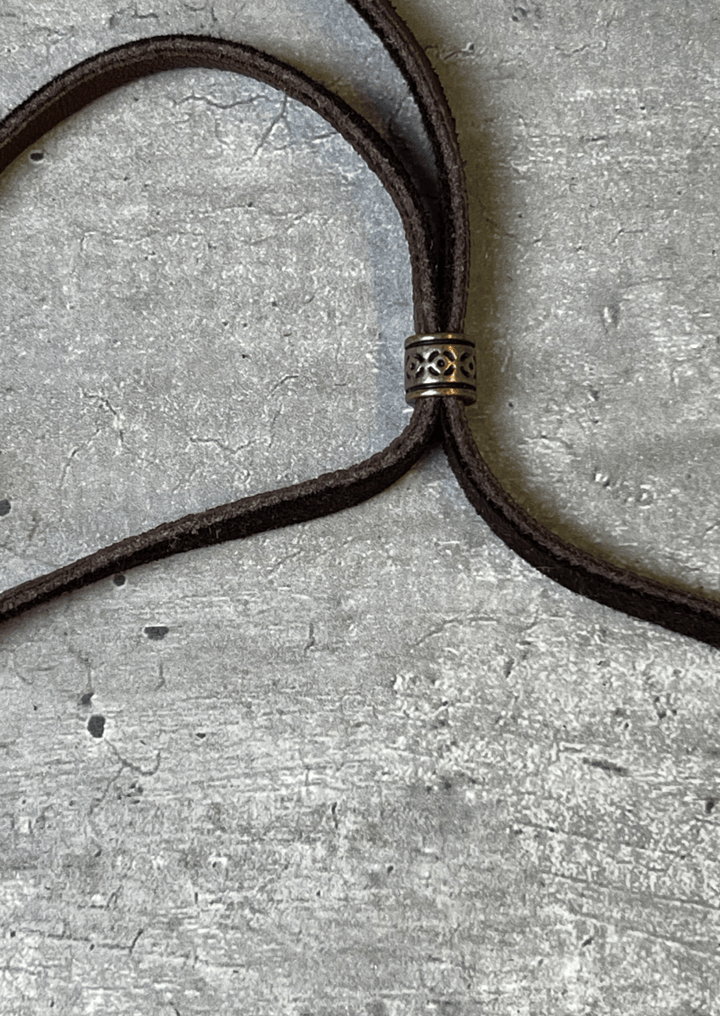 Freshwater Pearl Cross Statement Necklace with Genuine Leather Adjustable Clasp | Made in USA | Classy Cozy Cool Boutique