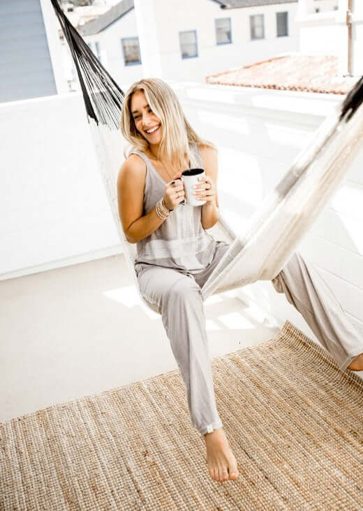 Sleepaholik Luxury Travelers Loungewear Pants Made in USA with Fabric that is Made in USA! New Trendy Light & Luxurious Loungewear Line!