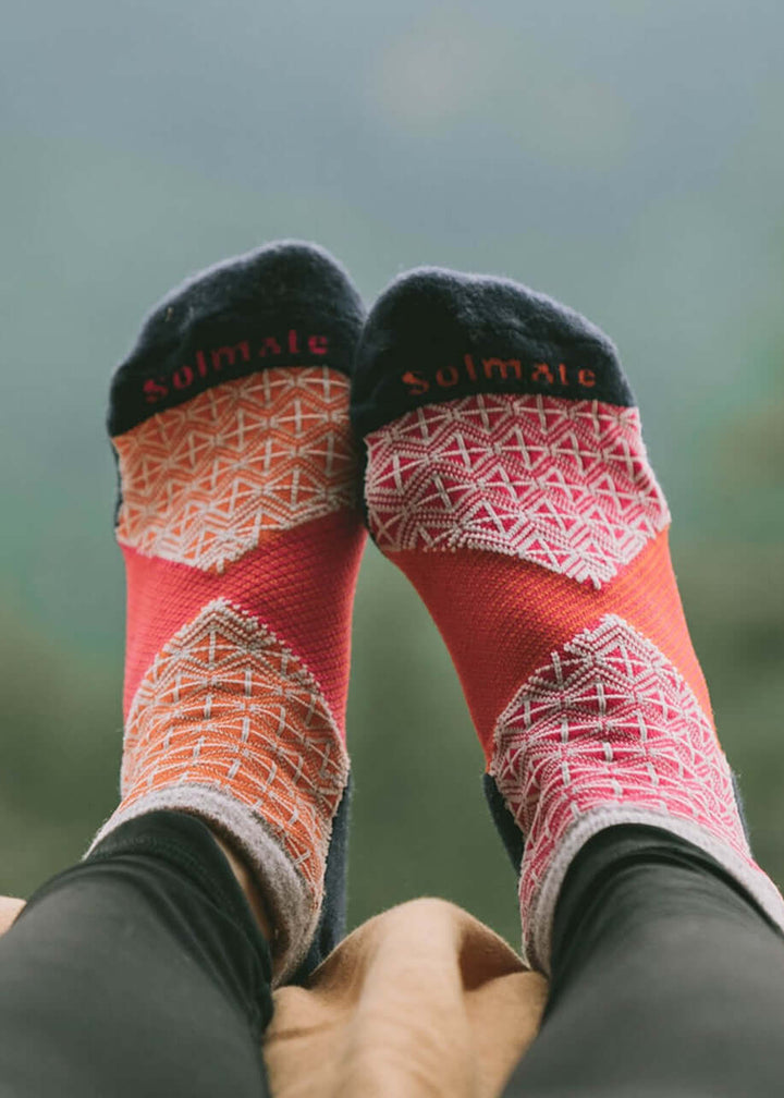 Solmate Performance Ankle Wool Socks Proudly Made USA | These socks are delightfully mismatched & so very comfortable.  Classy Cozy Cool Women's Boutique.