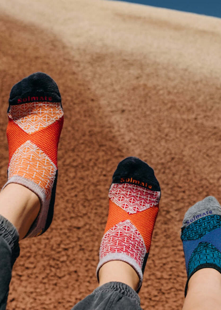 Solmate Performance Ankle Wool Socks Proudly Made USA | These socks are delightfully mismatched & so very comfortable.  Classy Cozy Cool Women's Boutique.