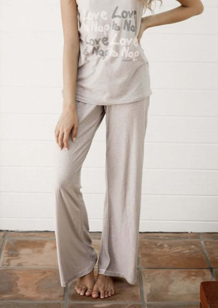 Sleepaholik Luxury Travelers Loungewear Pants Made in USA with Fabric that is Made in USA! New Trendy Light & Luxurious Loungewear Line!