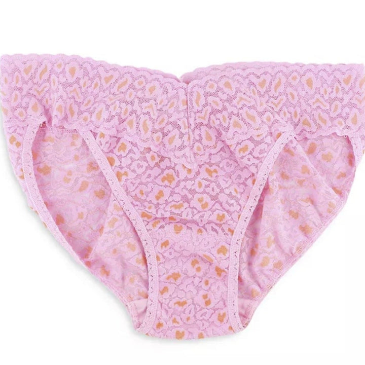 Hanky Panky Signature Lace X-Dye Leopard V-Kini Rose Petal Orange Blossom | Made in the USA | Classy Cozy Cool Women’s American Clothing Boutique