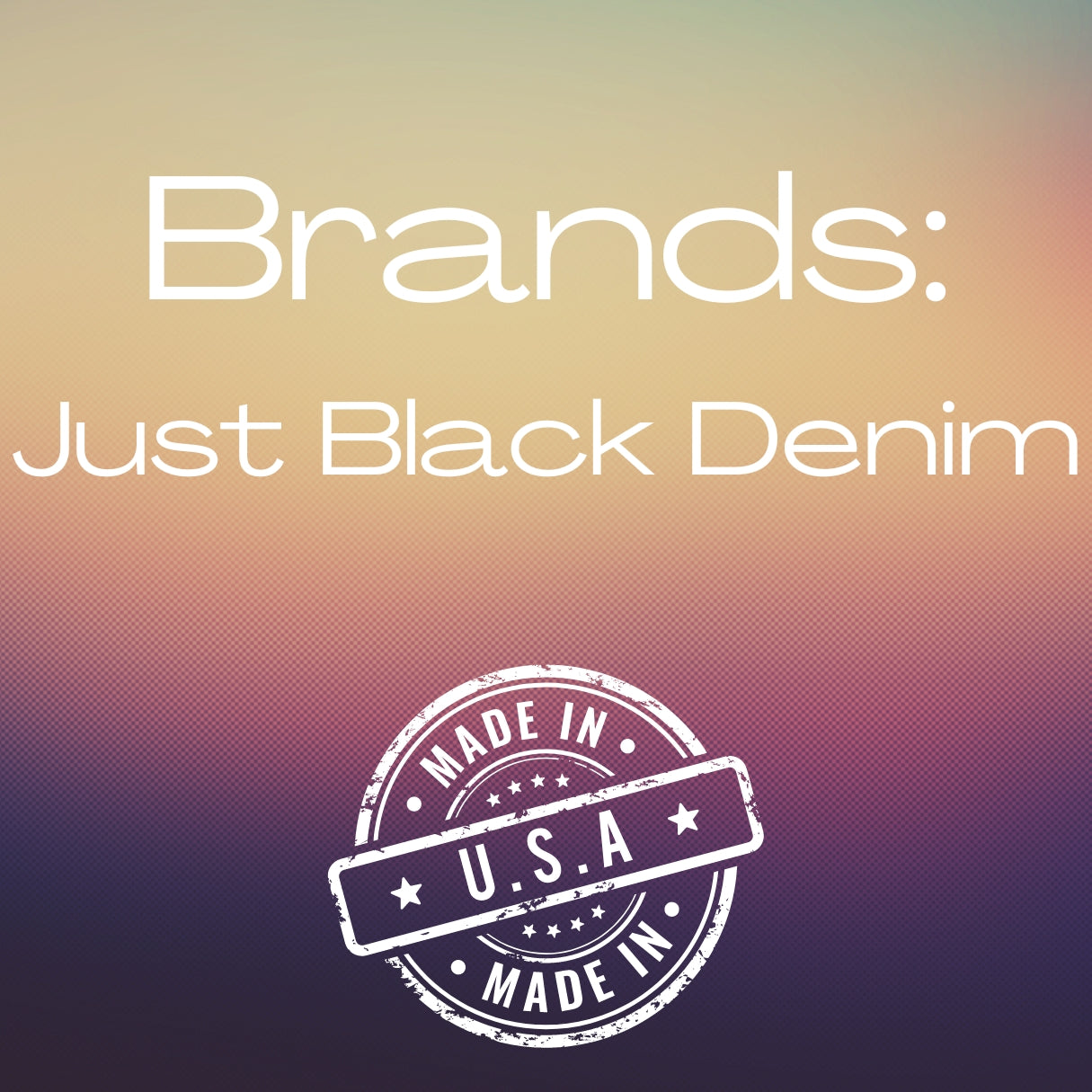 Brand: Just Black Denim Jeans | Made in the USA | Sold by Classy Cozy Cool Boutique - Where Everything in Made in America.  