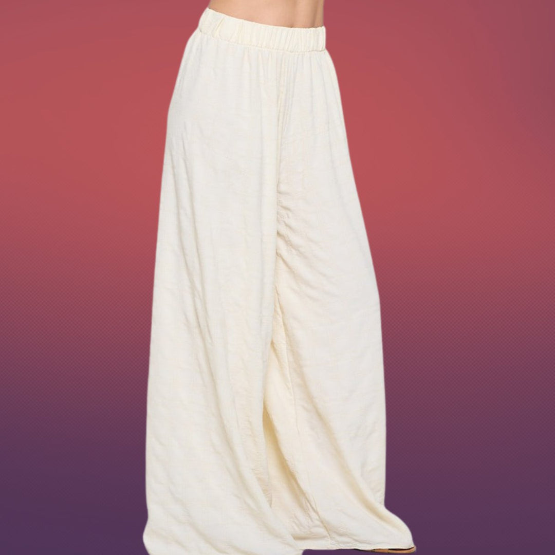 Wide Leg Palazzo Pants | Made in the USA | Featured at Classy Cozy Cool Women's Clothing Boutique: where everything is made in America