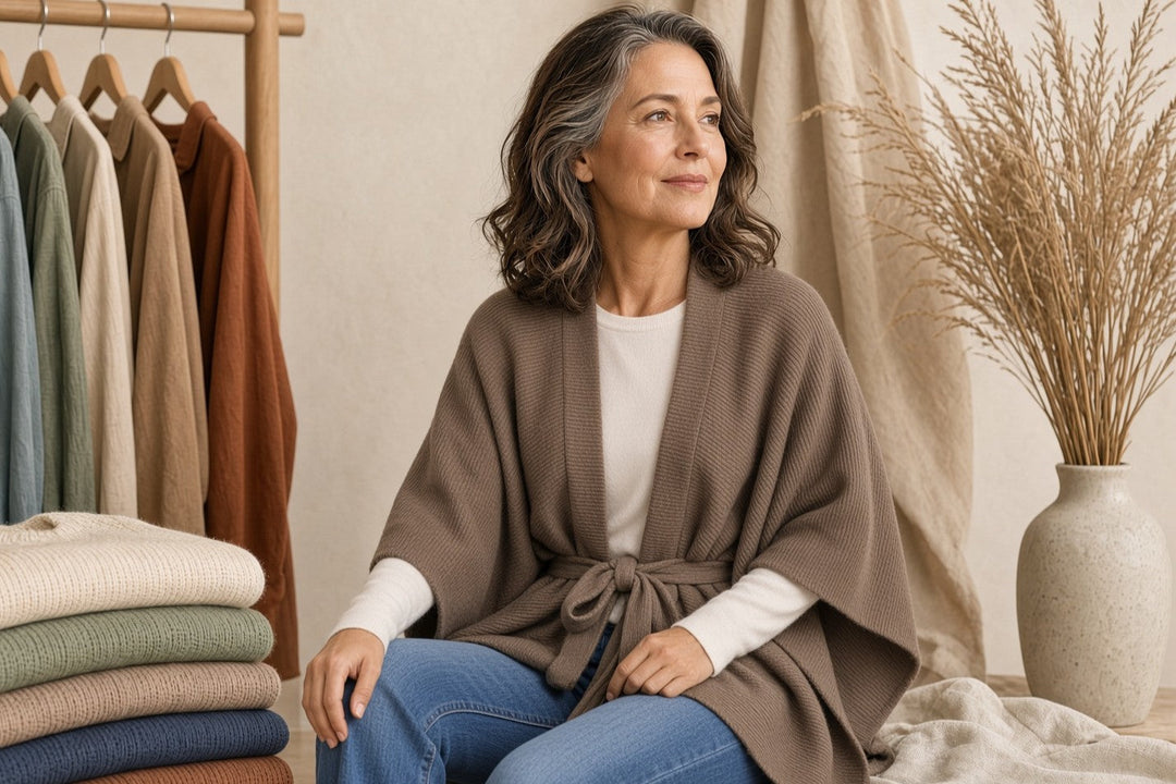 Shop made in USA clothing for women over 50. Discover stylish, cozy designs from American manufacturers tailored for the fabulous over 50 ladies.