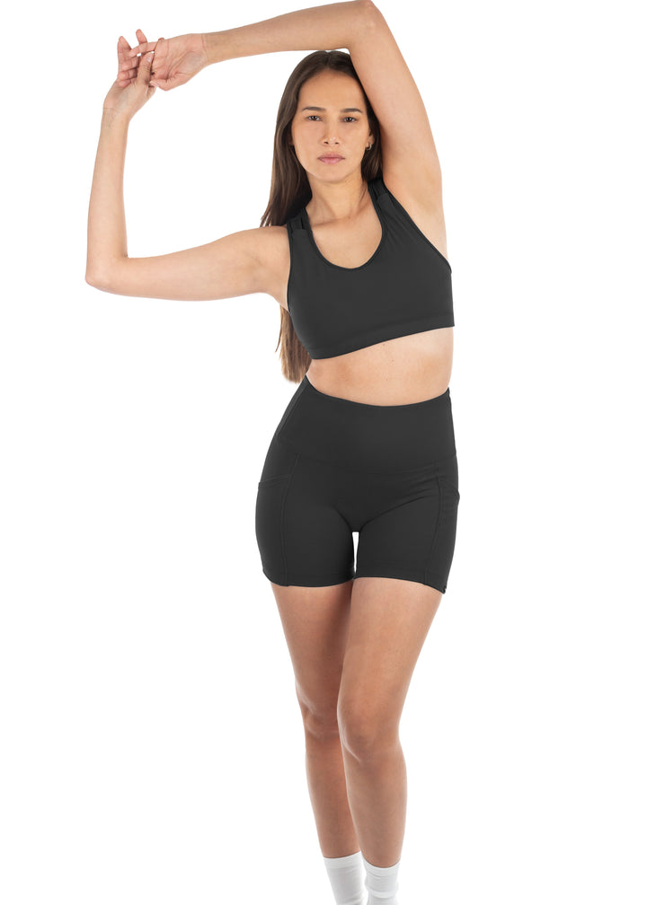 Activloops™ Sports Bra // Black Short Set