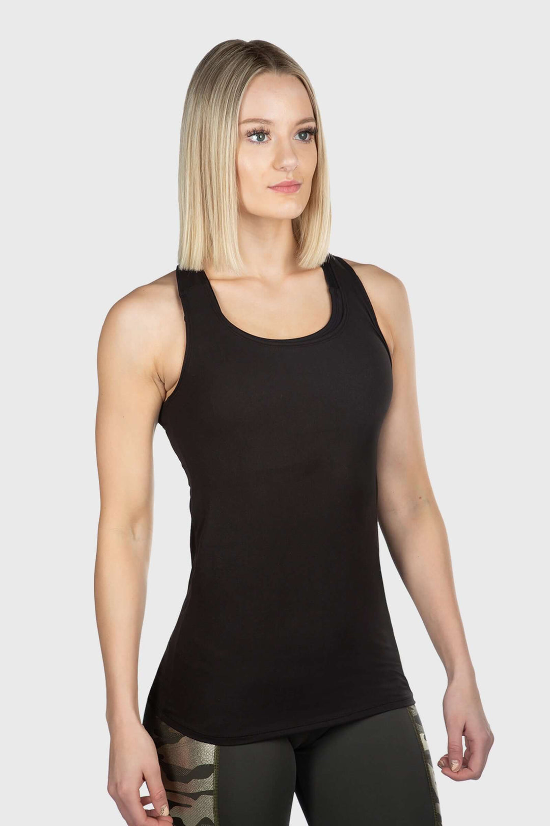 Shop the SoftTECH Racerback Tank by WSI Sportswear — buttery soft, 4-way stretch, racerback style in Black. Made in USA. Sizes XS–L.