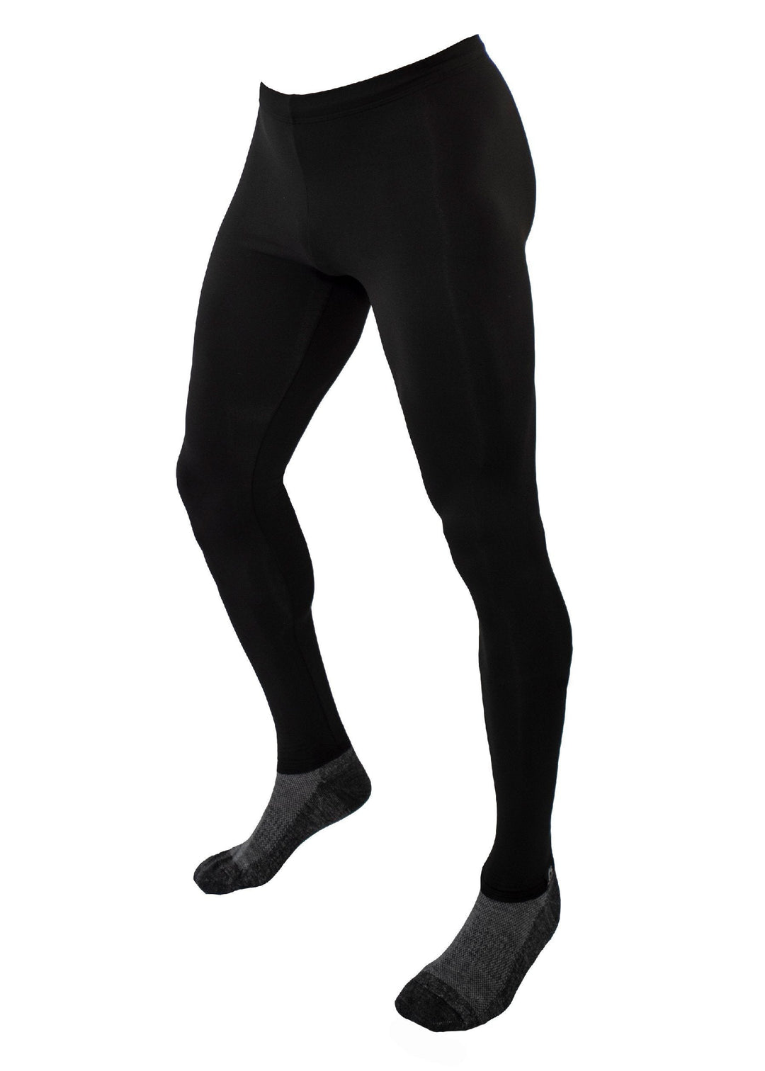 Made in USA WSI Sportswear Men's Arctic ProWikMax™ Thermal Performance Pant/Tights in Black, Compression support plus thermal properties, 4 way stretch for durability