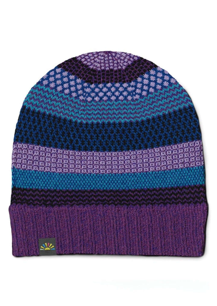 Solmate RASPBERRY Knitted Beanie Hat with Colors turquoise, purple, black, lilac, royal blue | Made in USA | Classy Cozy Cool Women's Made in America Clothing Boutique