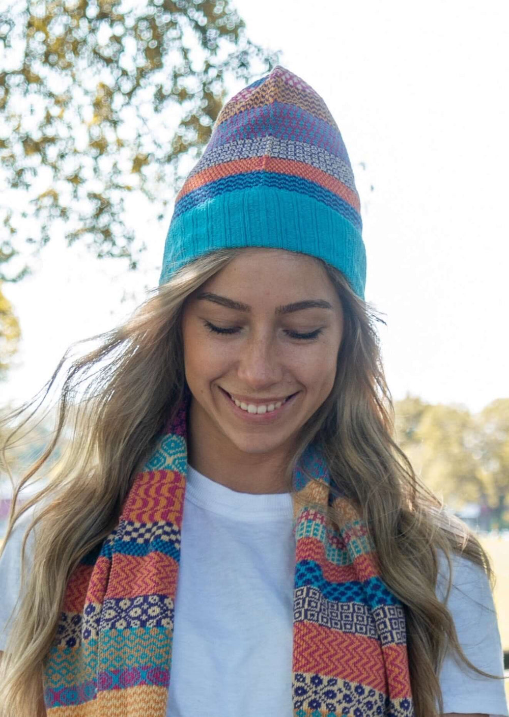 Solmate SUNNY Knitted Beanie Hat with With an Array of Bright Colors | Made in USA | Classy Cozy Cool Women's Made in America Clothing Boutique