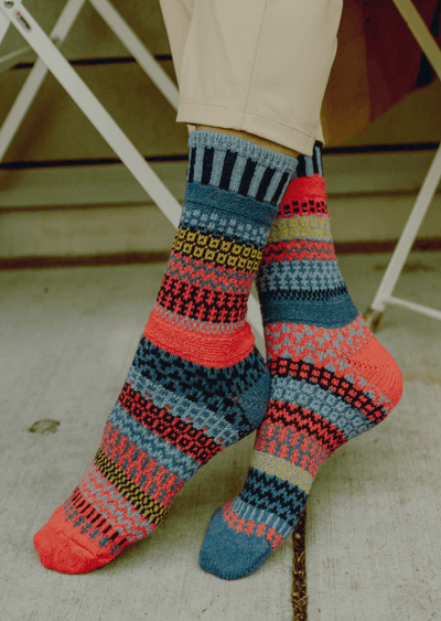 Masala Knitted Crew Socks