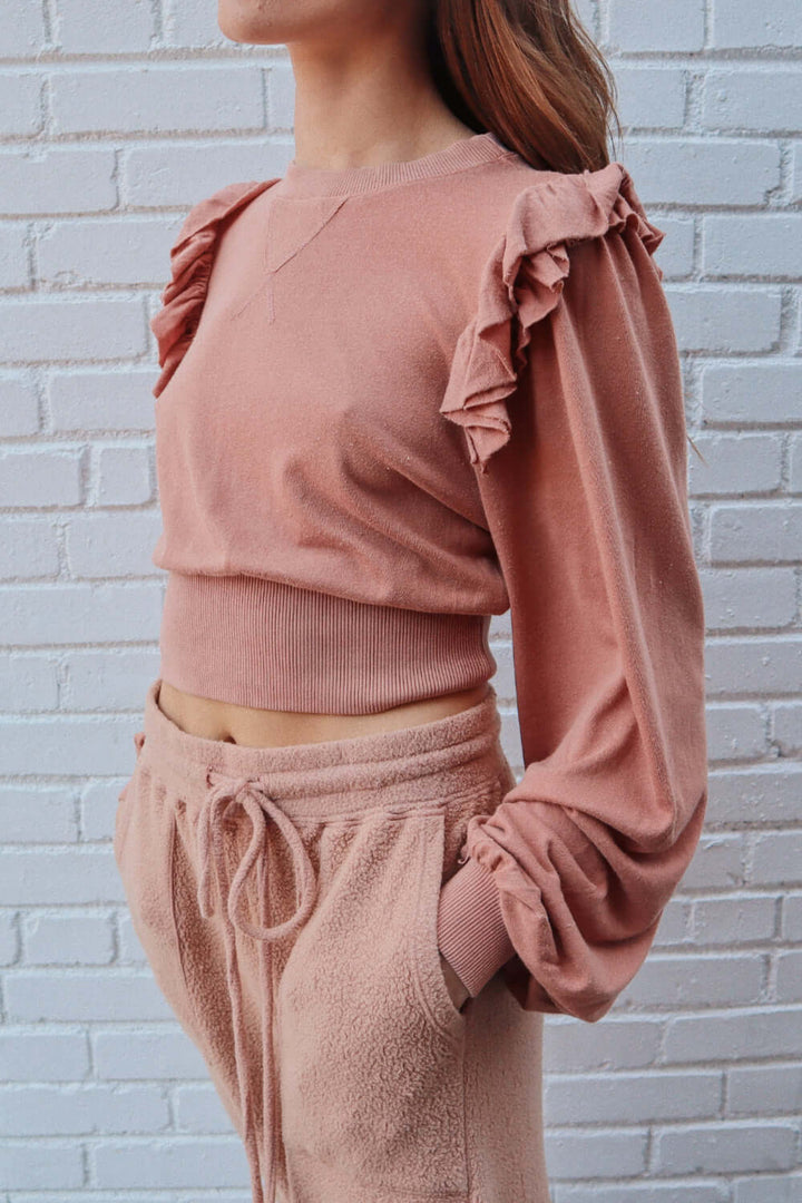 People of Leisure - This lightweight, hemp and organic cotton top is named after our very own Leisure girl, the Jade is an update to the classic long sleeve top. Same shape and ruffle sleeves