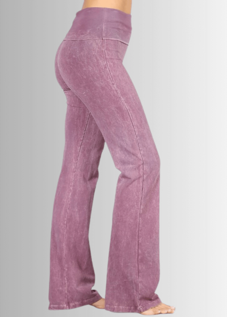 Chatoyant Ladies Bootcut Jeggings Fold Over Waist