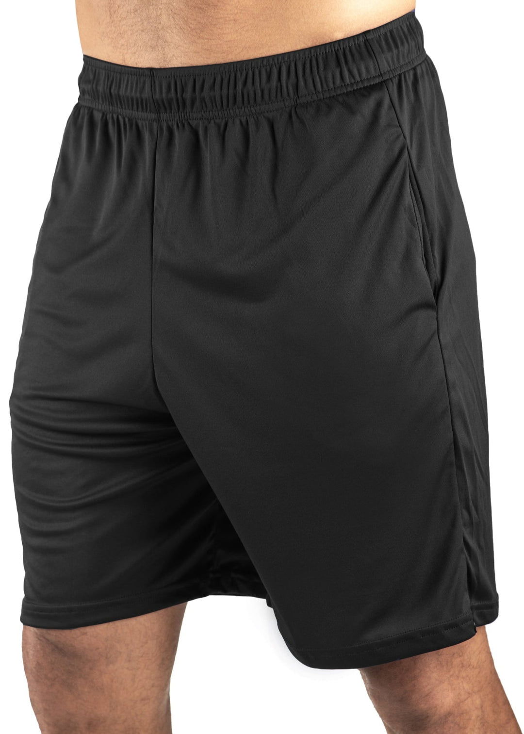 WSI Sportswear Men's Microtech™ Coach's Gym Short Made in USA, Breathable and lightweight for more mobility, Side pockets, Wicks moisture, 8.34" inseam