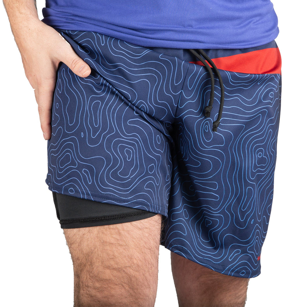 Made in USA WSI Sportswear Men's Water Depth Swim Trunk, performance mesh liner Adjustable drawcord waistband Quick drying & durable 7.5" Inseam 