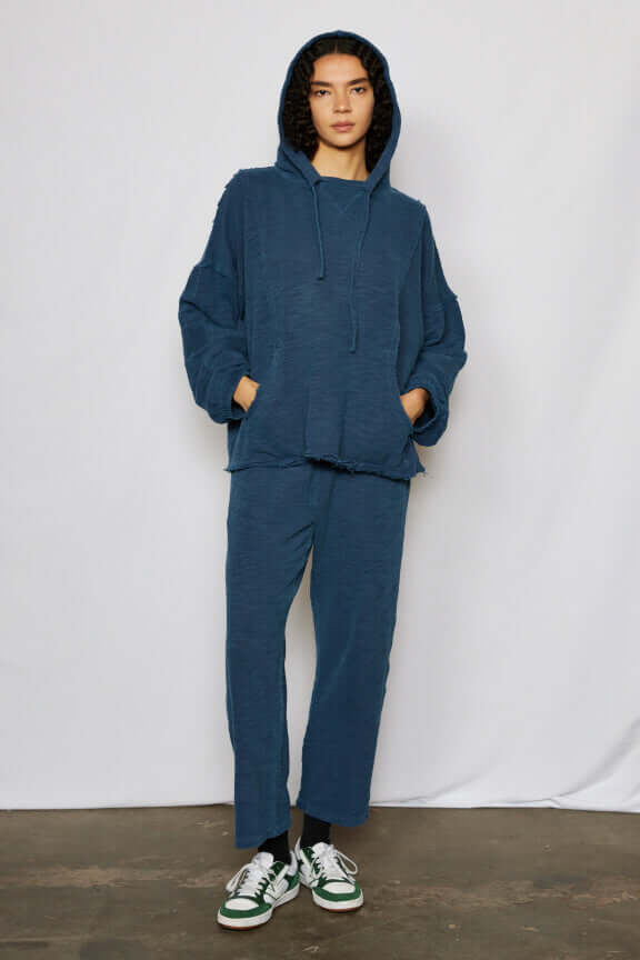 The pants you have been dreaming about. The New Baja Pants is an update on our best seller. Crafted from 100% cotton and featuring a cool relaxed fit, these pants are ultra cozy and flattering on all body types. Sand / Olive / Navy, Made in USA