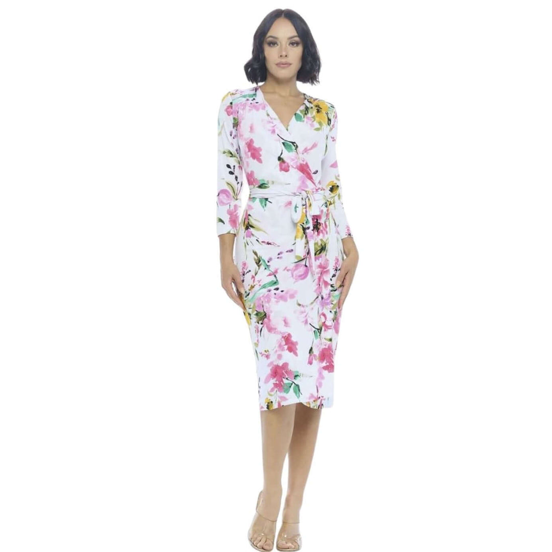 Spring Fling Jersey Wrap Dress - Small Spring Fling Jersey Wrap Dress - Small