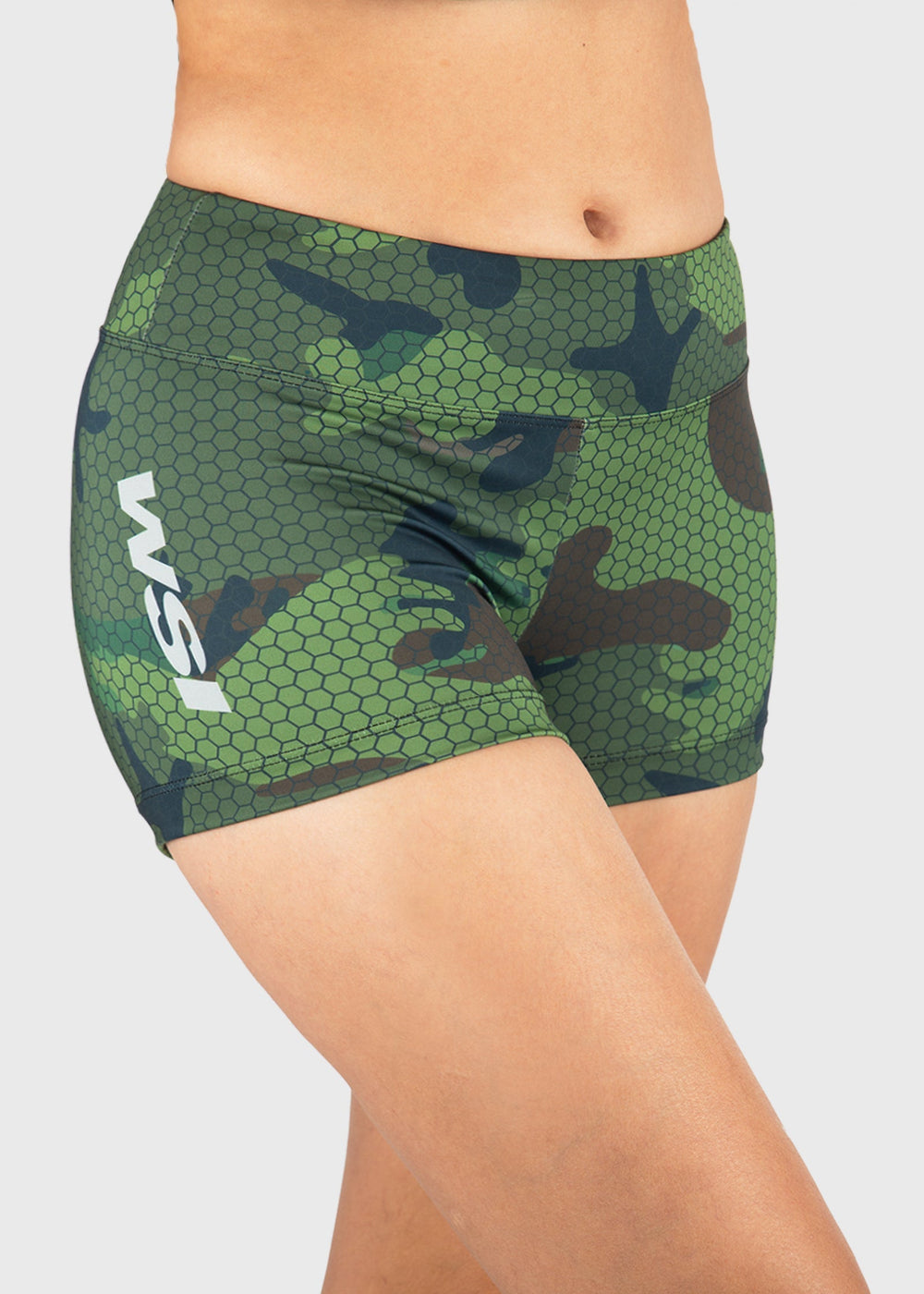 The Hexa Camo Performance Short offers advanced moisture-wicking technology to keep you dry and comfortable during intense activity. Its antimicrobial properties help reduce odors, ensuring long-lasting freshness. Featuring a 3.5" inseam and durable Anti-Snag fabric, these shorts are built for extended wear and performance. Proudly made in the USA, they combine quality craftsmanship with functional design for reliable sportswear.